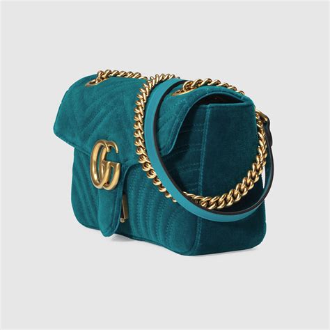 gucci velluto azzurra|gucci marmont clutch bag.